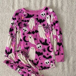 Little Sleepies Purple Ghost and Skull Kids Pajamas